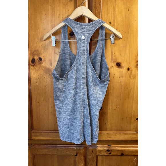 Lululemon Swiftly Tech Racerback Tank Top Shirt Gray Running Yoga Women's 10 - Picture 2 of 7